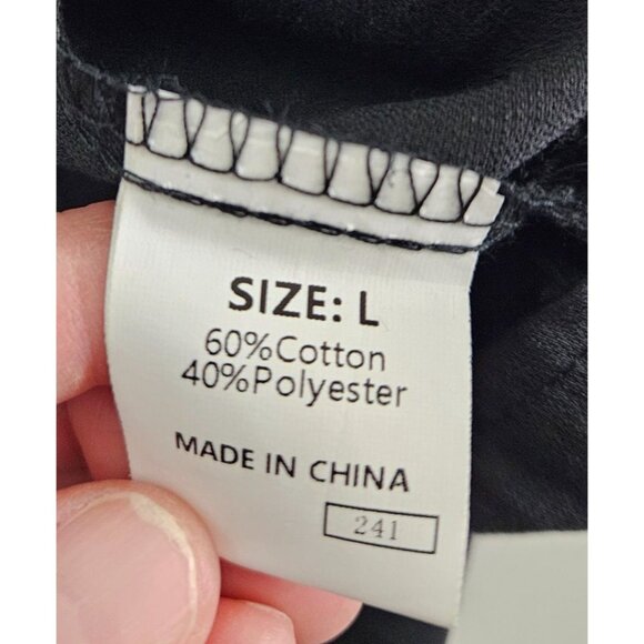 Dokotoo Womens Black Long Lantern Sleeve A-Line Mini Dress Square Neck Size L - Picture 9 of 9